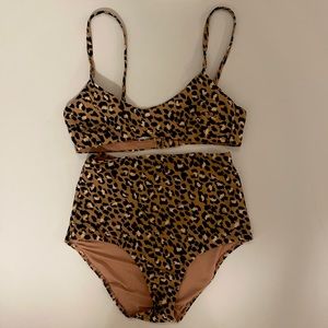 Aerie XS Cheetah Print Bikini Set
